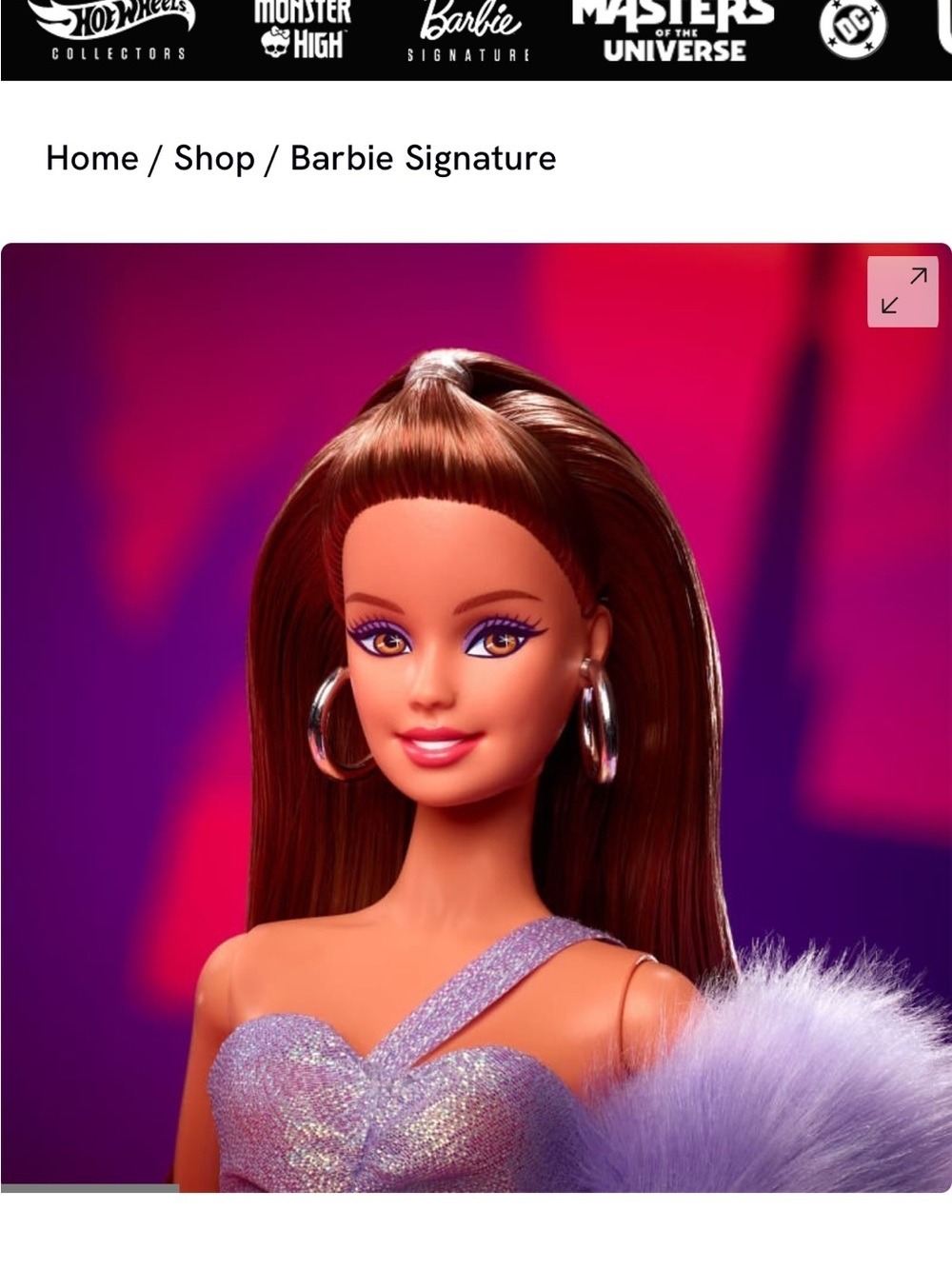 Barbie Signature Lavender Daydream with Faux-Fur Stole NRFB Gala Collection #2 - Picture 3 of 8